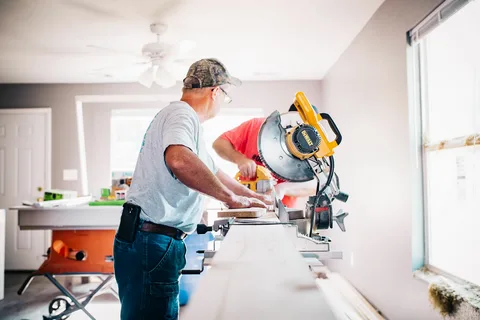 Remodeling construction services Surrey team renovating a modern home
