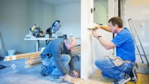 Remodeling construction services Surrey team renovating a modern home